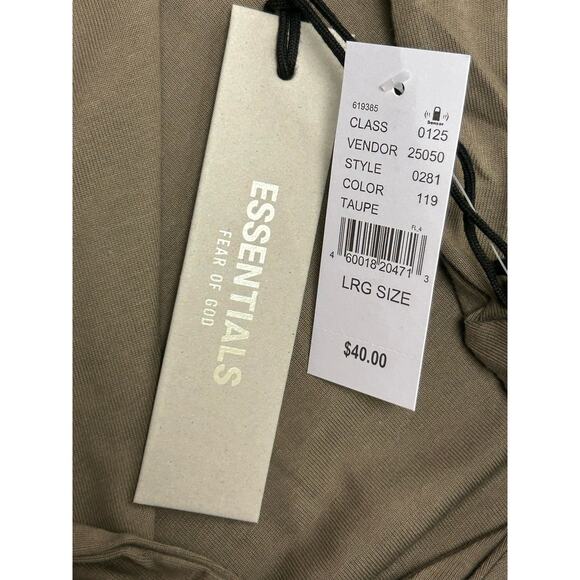 Fear of God Essentials Taupe Tee SS21 / Size M / Brand New - Picture 8 of 11